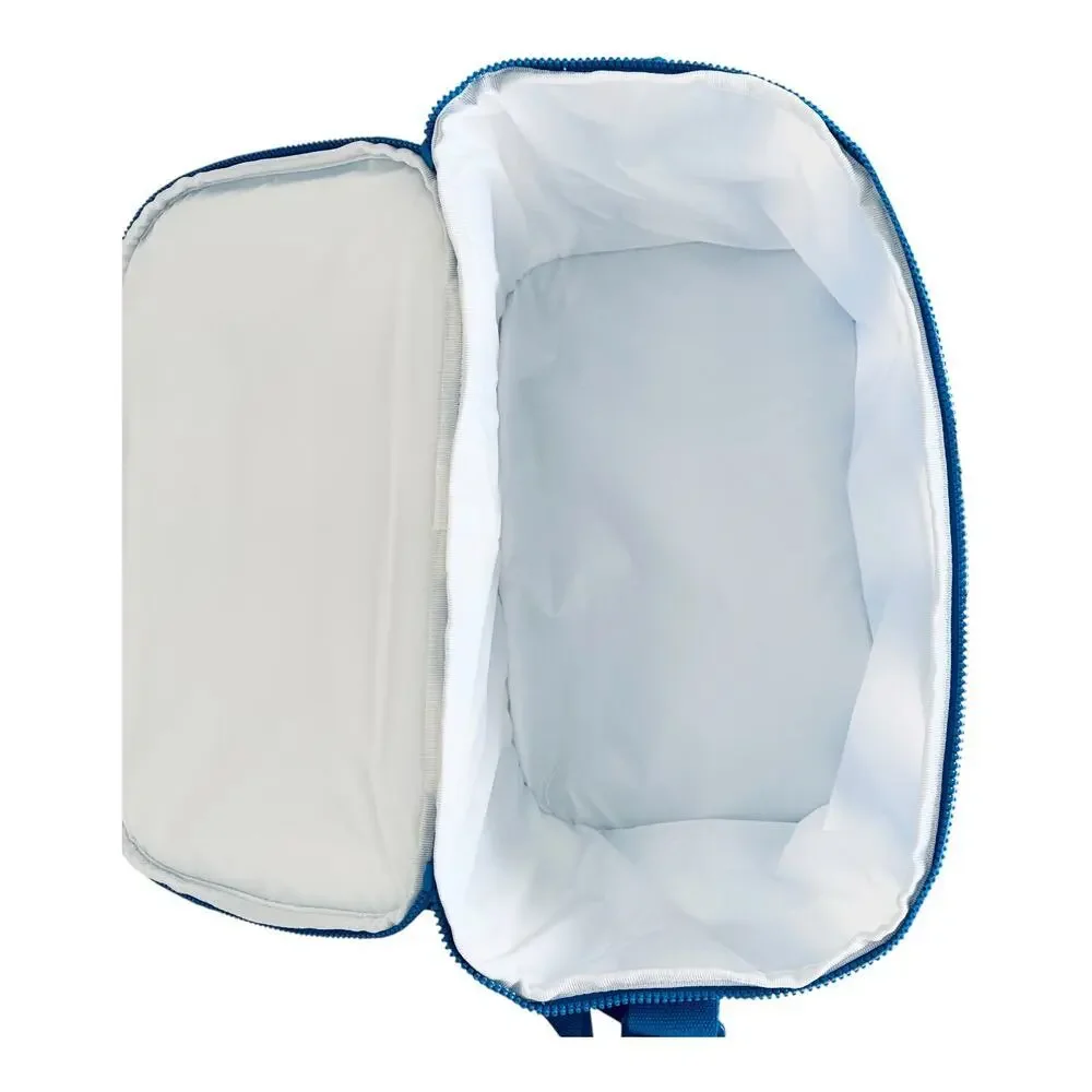 IKEA PILLERSTARR Blue Patterned Insulated Cooler Bag 15x8 ¾x10 ¼ 